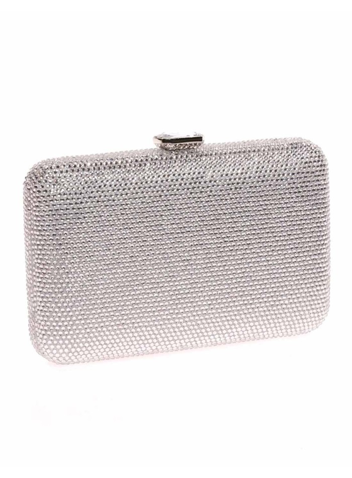 Evening clutch bag made of crystal