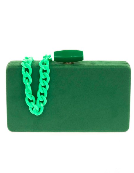 Bolso de fiesta de antelina con opción de doble asa