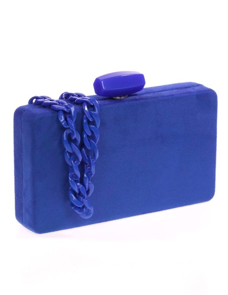 Bolso de fiesta de antelina con opción de doble asa