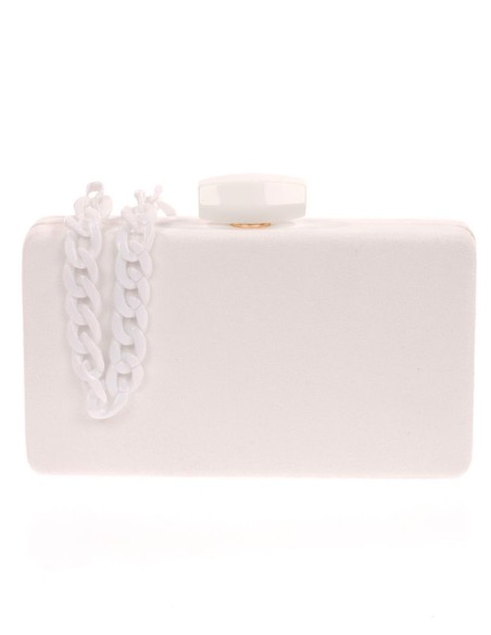 Bolso de fiesta de antelina con opción de doble asa