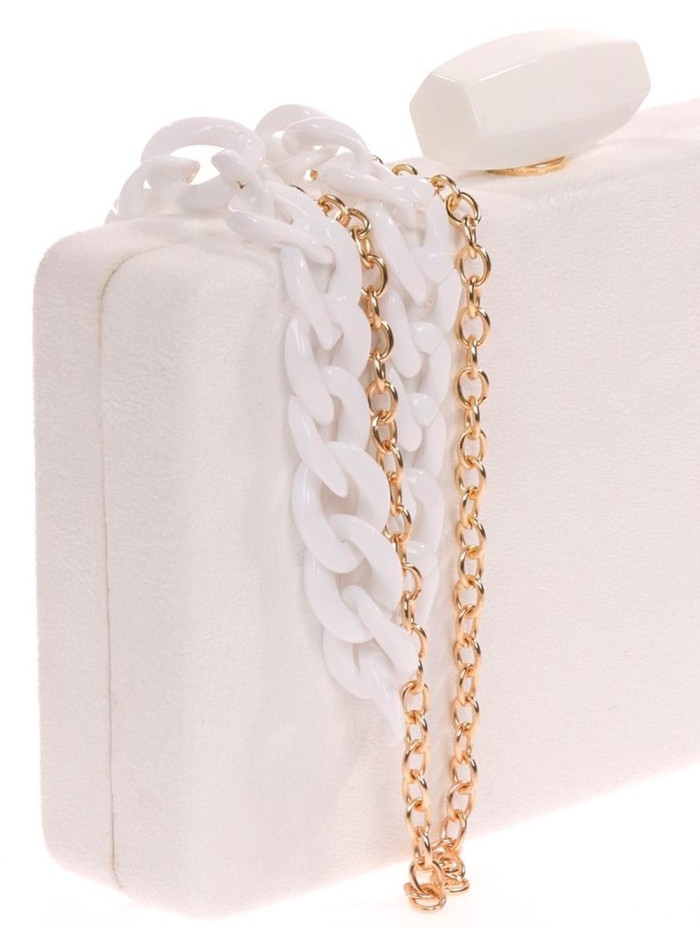 Sac de fête en cuir verni avec option double...