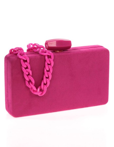 Bolso de fiesta de antelina con opción de doble asa