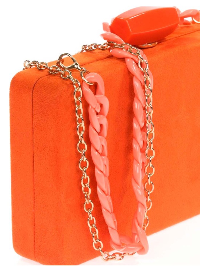 Sac de fête en cuir verni avec option double...