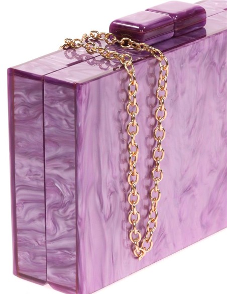 Bolso de fiesta nacarado para invitada