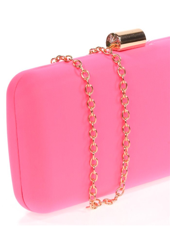 Plain baguette shaped evening clutch bag INVITADISIMA