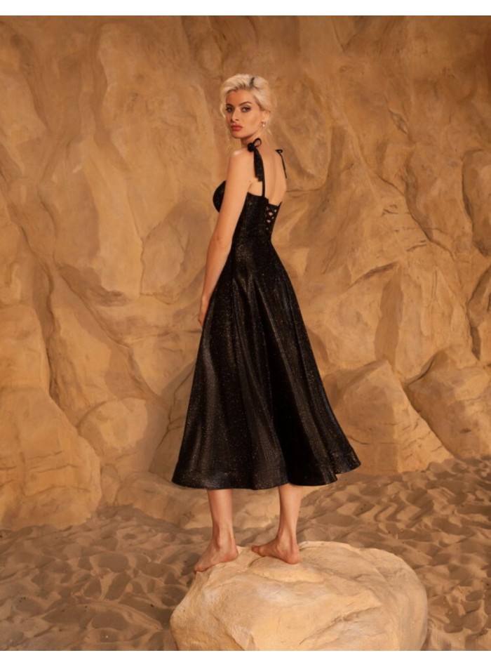 Vestido Midi Bohemio Con Corsé Y Cordones - Para Dama De Honor O Fiesta, Tallas 10 A 22, Hecho A Mano En India