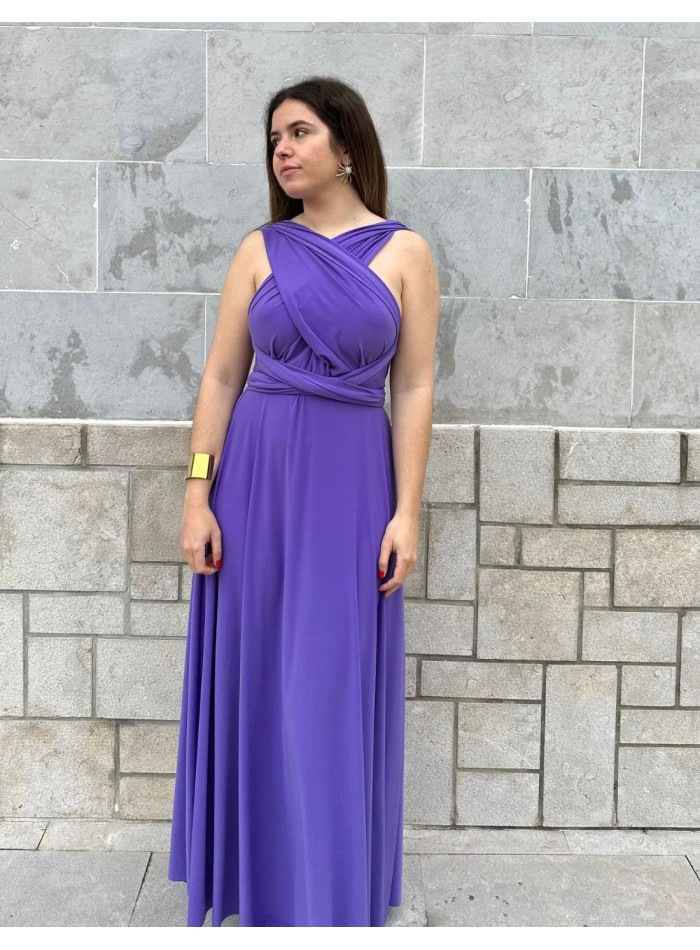 Robe longue de fête multipositions