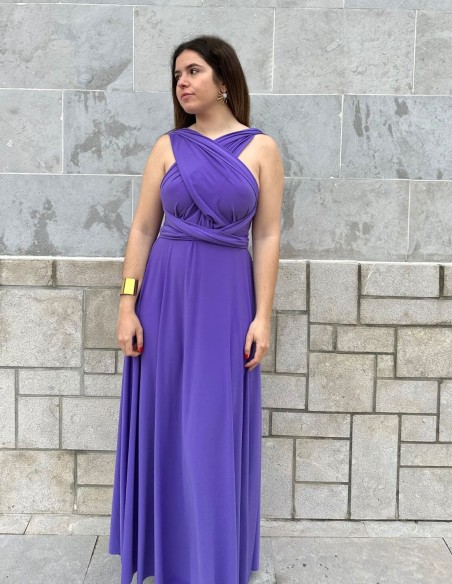Vestido de fiesta largo multiposición perfecto para eventos de tarde/noche y graduaciones.