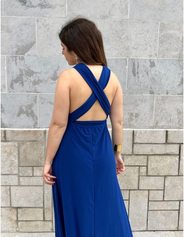 Vestido largo de fiesta multiposicion, póntelo de la forma que más te guste y favorezca.