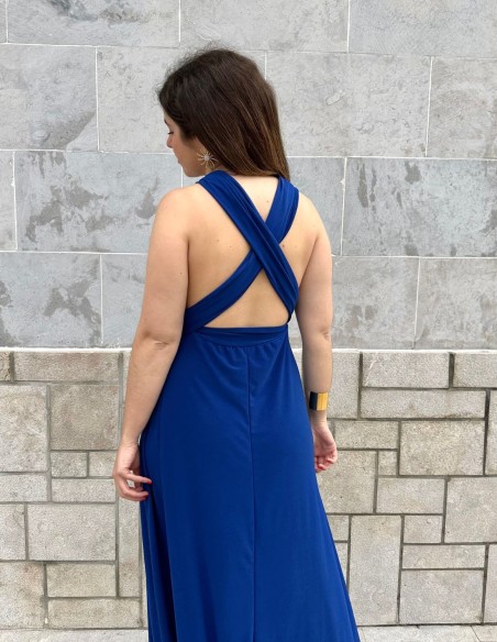 Multi-position evening long dress