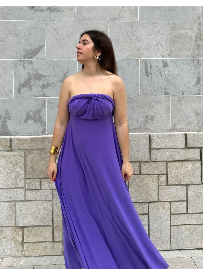 Multi-position evening long dress