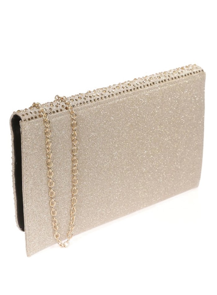 Evening clutch with rhinestones