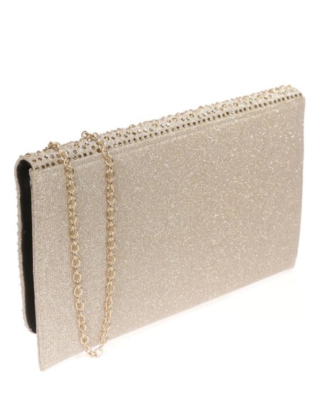 Evening clutch with rhinestones