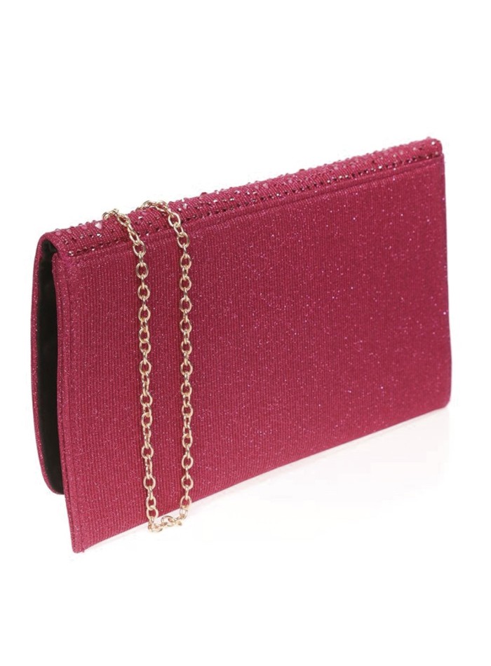 Evening clutch with rhinestones