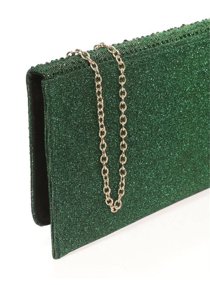 Evening clutch with rhinestones