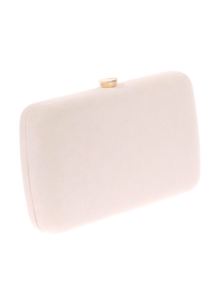 Bolso de fiesta de antelina con broche joya...