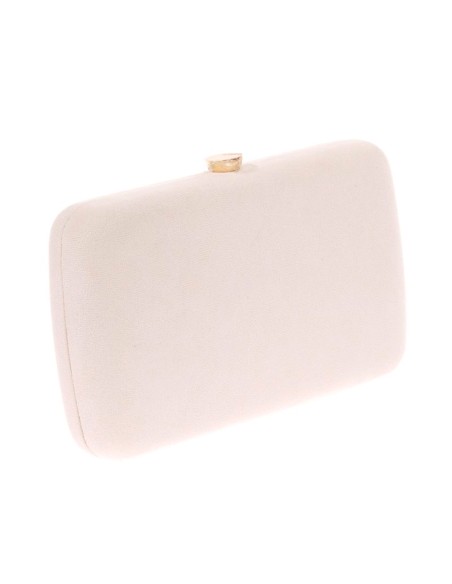 Sac de fête en daim avec broche en bijoux multicolores