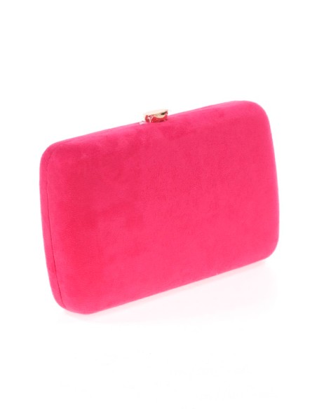 Sac de fête en daim avec broche en bijoux multicolores