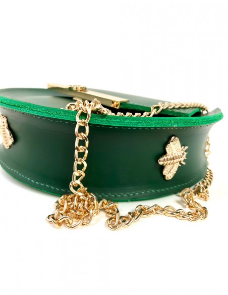 Loel mini bee chain bag green Angela Valentine Handbags - 4