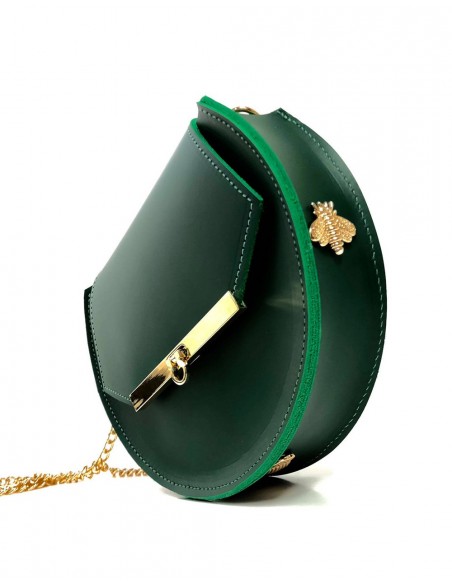 Loel mini bee chain bag green Angela Valentine Handbags - 1