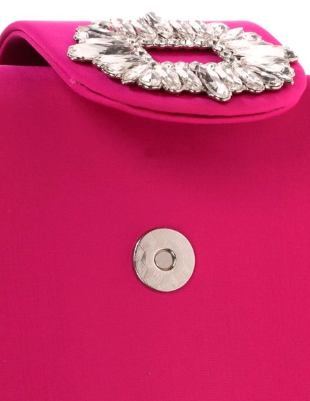 Party handbag with jewel brooch - Invitada Perfecta