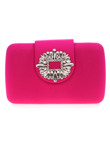 Evening clutch bag with jeweled brooch for wedding guests Evening clutch bag with jeweled brooch for wedding guests