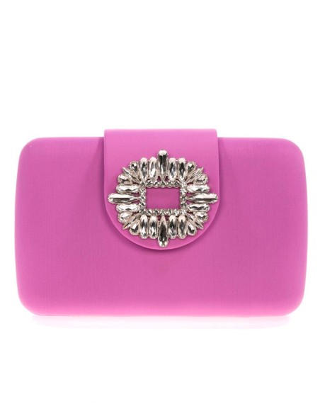Party handbag with jewel brooch - Invitada Perfecta