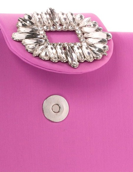 Party handbag with jewel brooch - Invitada Perfecta