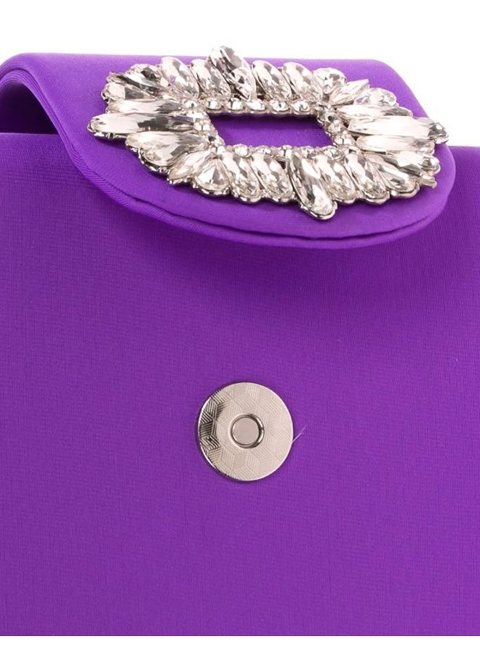 Party handbag with jewel brooch - Invitada...