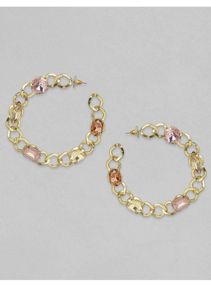 Aros de fiesta XL con piedras naturales