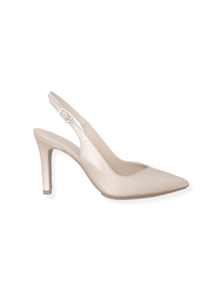 Nude heeled party shoes