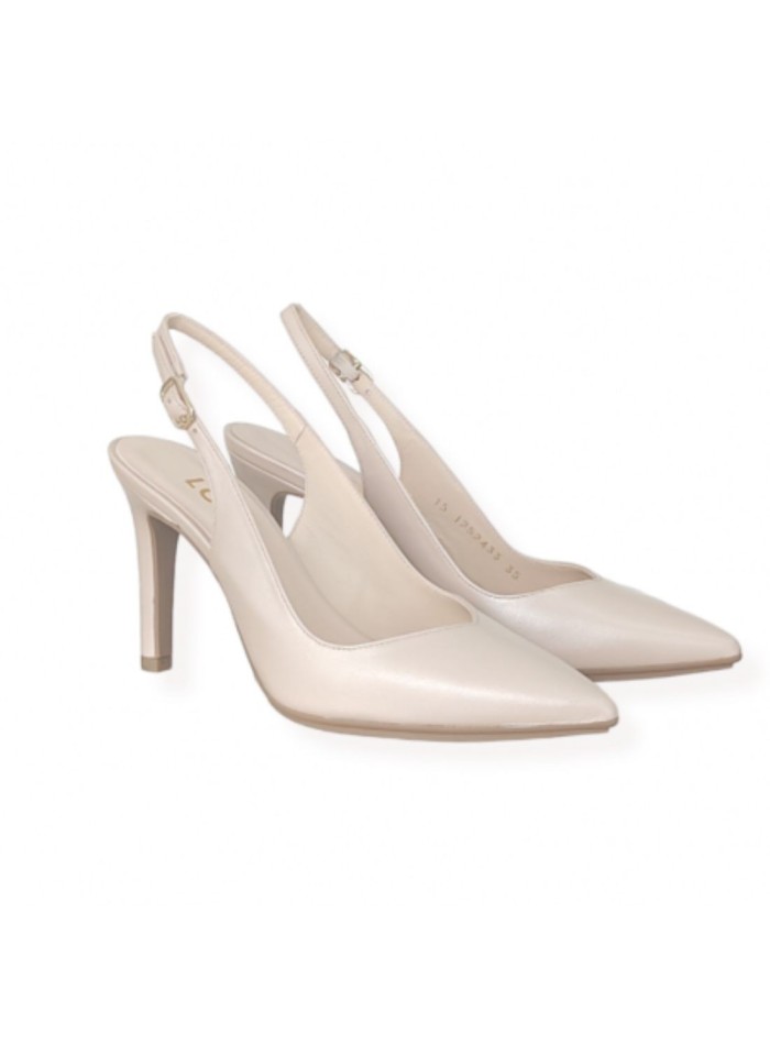 Nude heeled party shoes