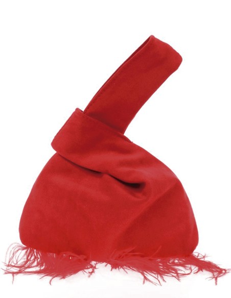 Sac à main japonais en daim avec plumes