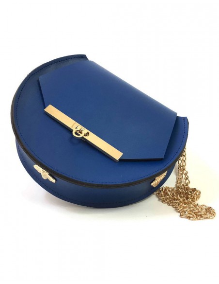 Beehive chain bag Loel mini dark blue Angela Valentine Handbags - 2