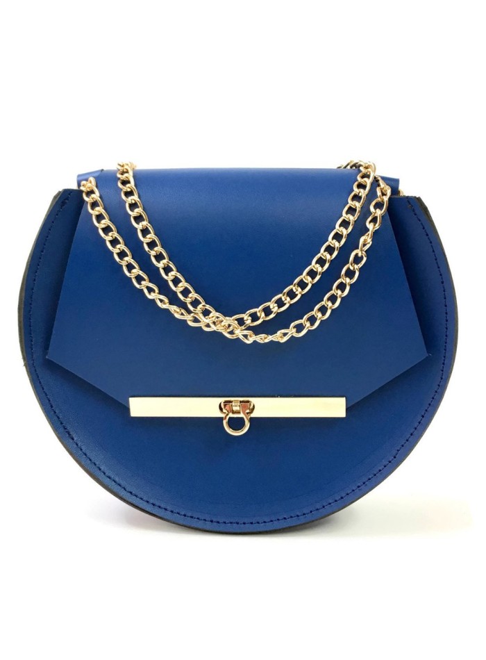 Beehive chain bag Loel mini dark blue Angela Valentine Handbags - 1