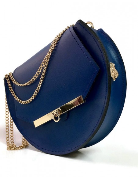Beehive chain bag Loel mini dark blue Angela Valentine Handbags - 5