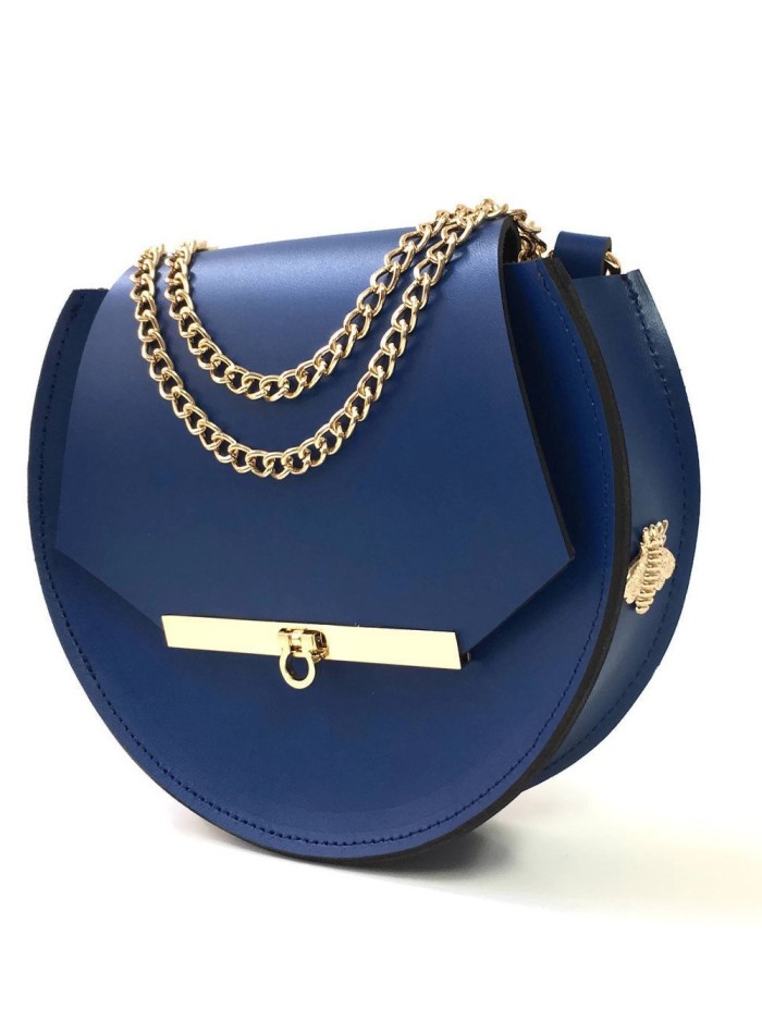 Royal Blue Color Women's Fashion Commuter Dual-use Bag Diamond-Shaped  Banquet Handbag European And American Trendy Shoulder Bag