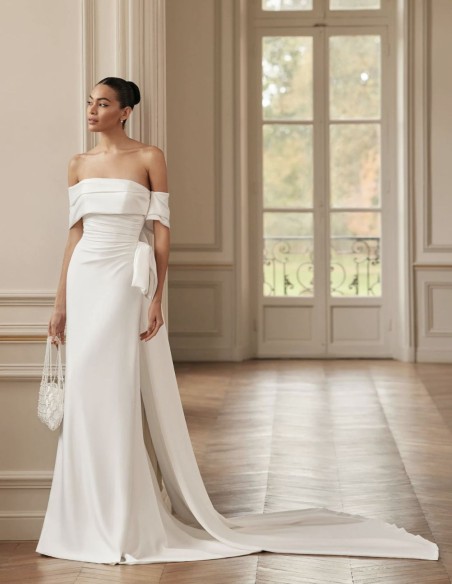 Mermaid cut wedding dress with corset