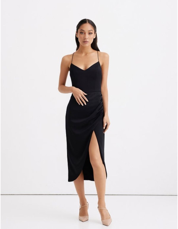 Robe de soirée lingerie à bretelles 2