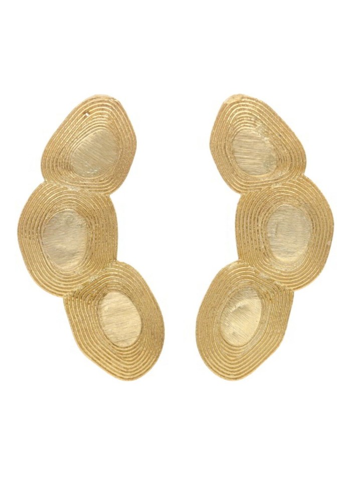 XL gold plated party earrings
