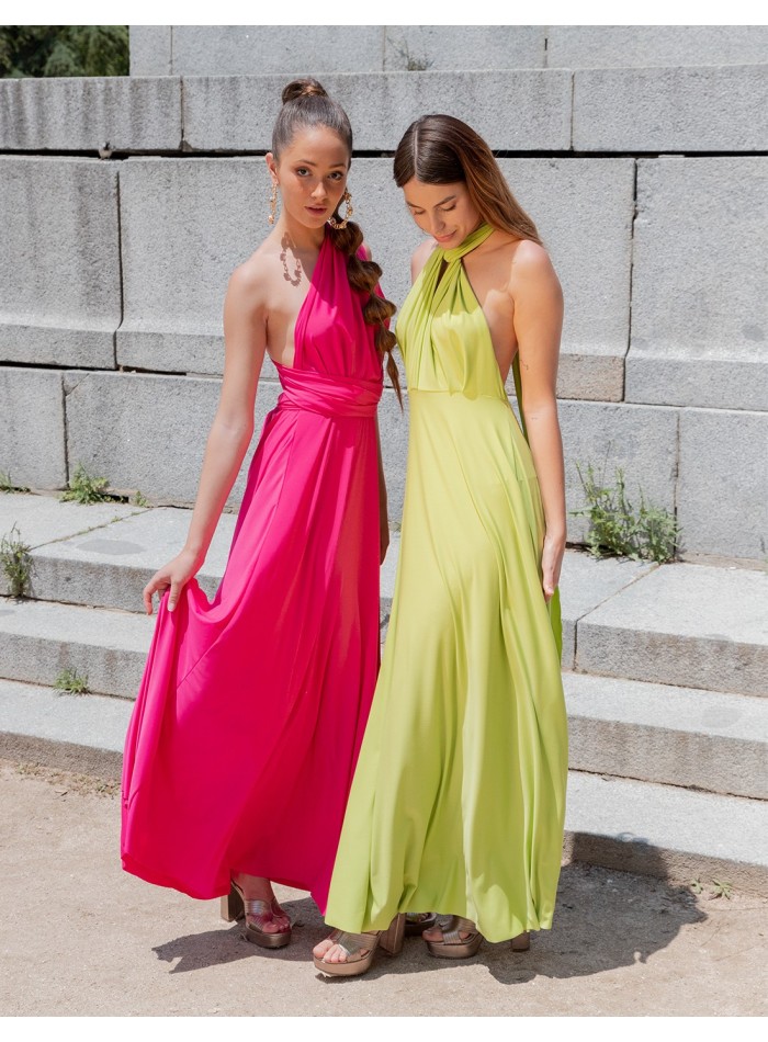 Robe longue de fête multipositions