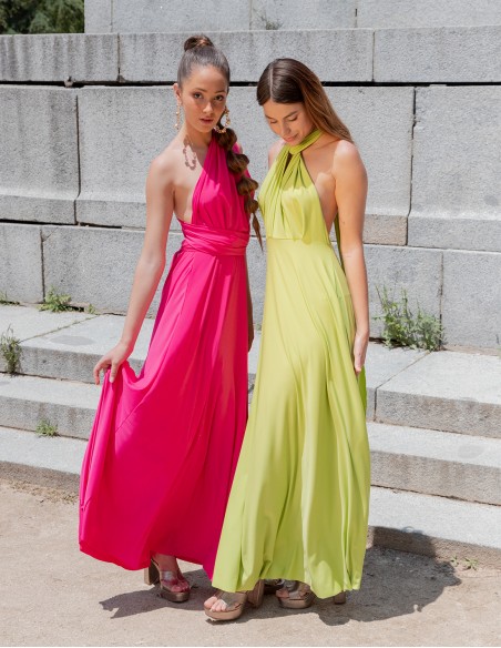 Robe longue de fête multipositions