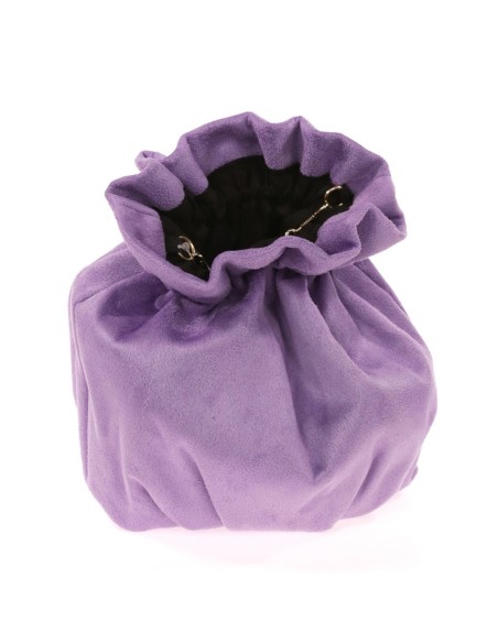 Bolso bombonera efecto ante con cadena para invitada Bolso bombonera efecto ante con cadena para invitada