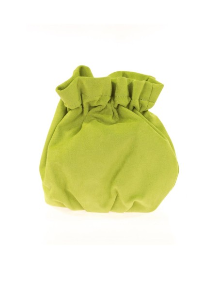 Sac bowler en daim avec chaîne