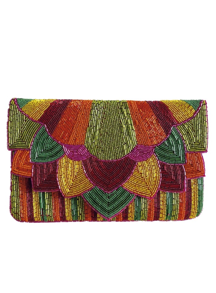 Multicolor rhinestone evening clutch for guests