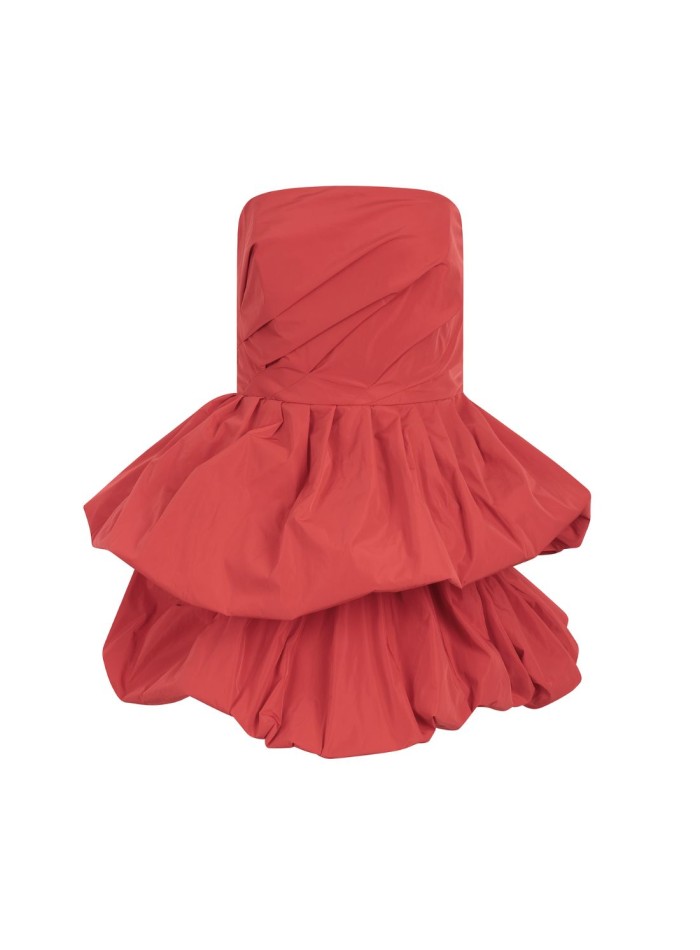 Short strapless evening dress