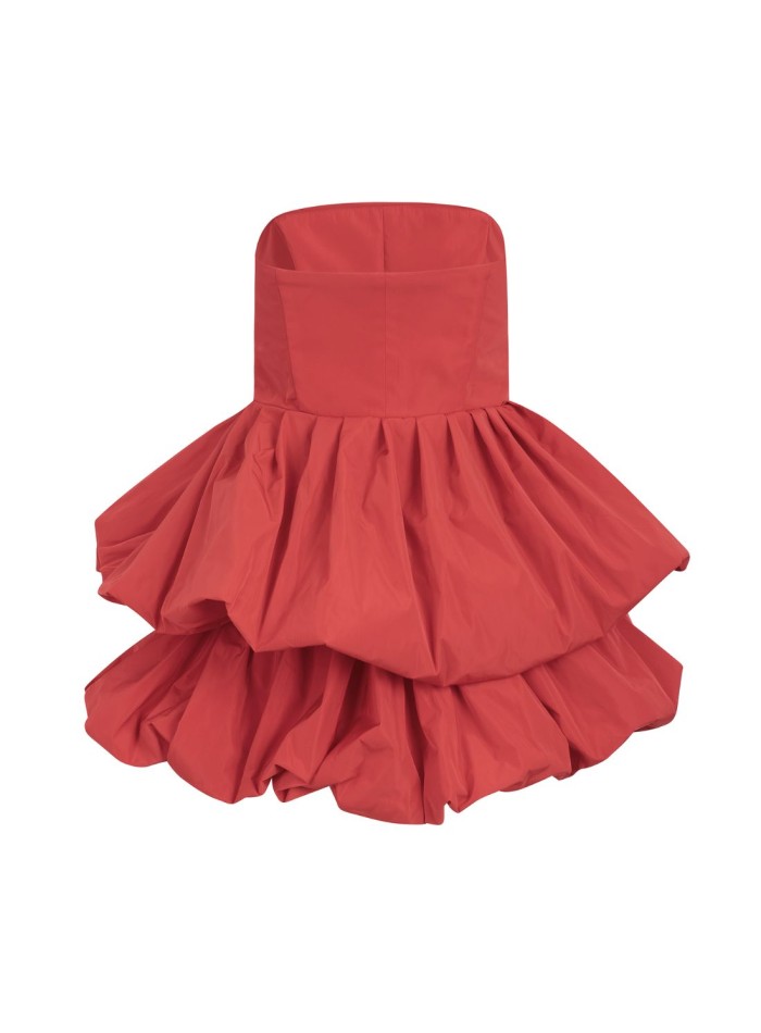 Vestido corto de fiesta palabra de honor