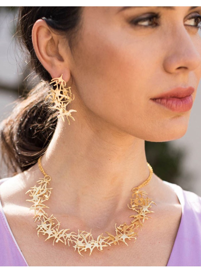 Collier en or avec ornement étoile de mer