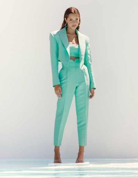 Chaqueta blazer corta estructurada Chaqueta blazer corta estructurada