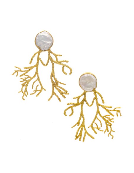 Pearlescent detail party earrings Pearlescent detail party earrings